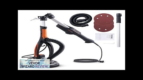 VEVOR Drywall Sander 800W Brushless Motor 1000-2300RPM Variable Speed Review