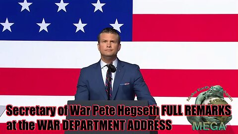 Secretary of War Pete Hegseth FULL REMARKS at the WAR DEPARTMENT ADDRESS