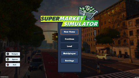 SuperMarket Simulator Menu Screen