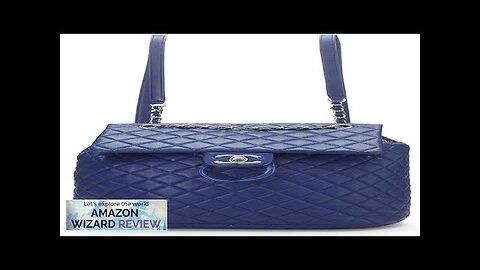 CHANEL Pre-Loved Blue Quilted Lambskin Urban Spirit Backpack Large BlueA sleek Review