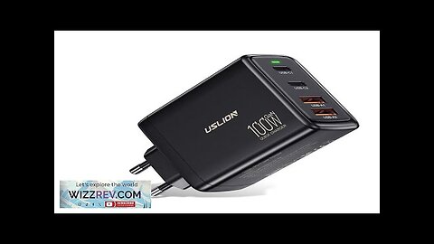 GaN Tech USLION 100W 4-Port USB PD Charger 2USB-A+2USB-C QC3.0 PD3.0 SCP Review