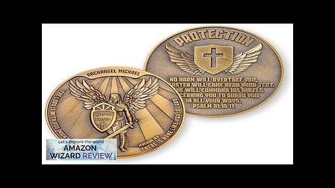 Archangel Saint Michael Protection Challenge Coin Gaurdian Angel St Michael Patron Saint Review