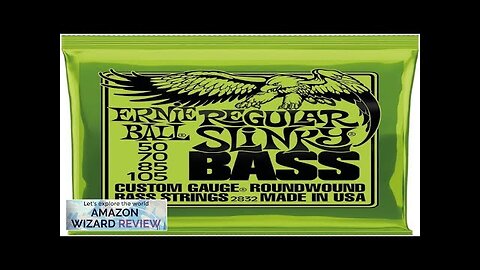 Ernie Ball Regular Slinky Nickel Wound Bass Guitar Strings 50-105 Gauge (P02832) Review