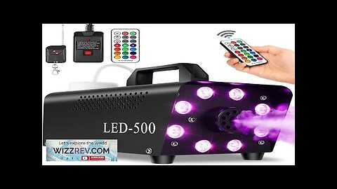 Upgraded Fog Machine Smoke Machine with 13 Colorful 8 Led Lights 500W Review