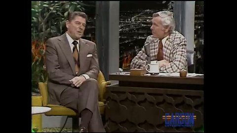 Ronald Reagan -- tells Johnny Carson about stupid government spending in 1975! #donaldtrump