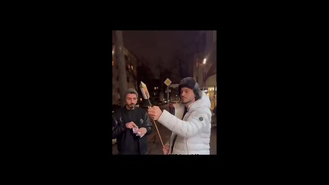 In Europe, unknown individuals are once again burning Christmas trees and fighting