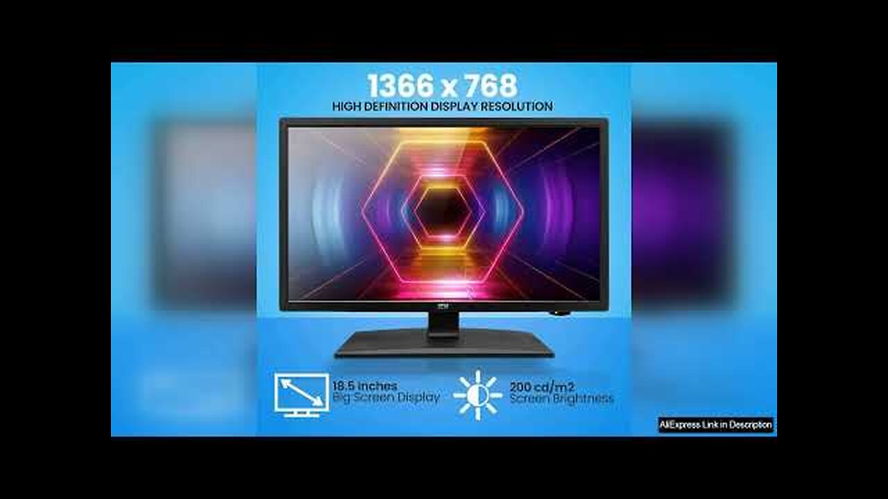 18.5 Inch 1080p LED RV Television Slim Flat Screen Monitor FHD Review