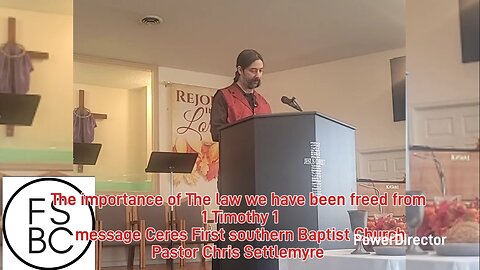 The importance of The law we have been freed from 1 Timothy 1 pastor Chris Settlemyre