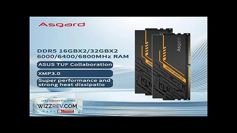 Asgard DDR5 RAM 16GBx2 32GB 6000MHZ 6400MHZ 6800MHZ Memory RAM UDIMM Desktop Review