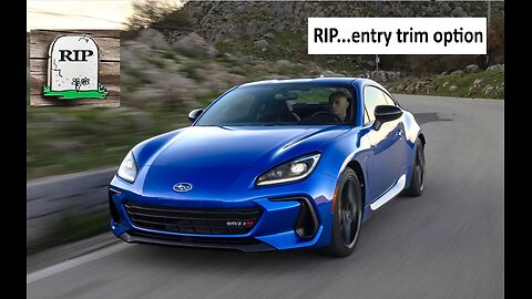 Subaru kills entry level BRZ trim