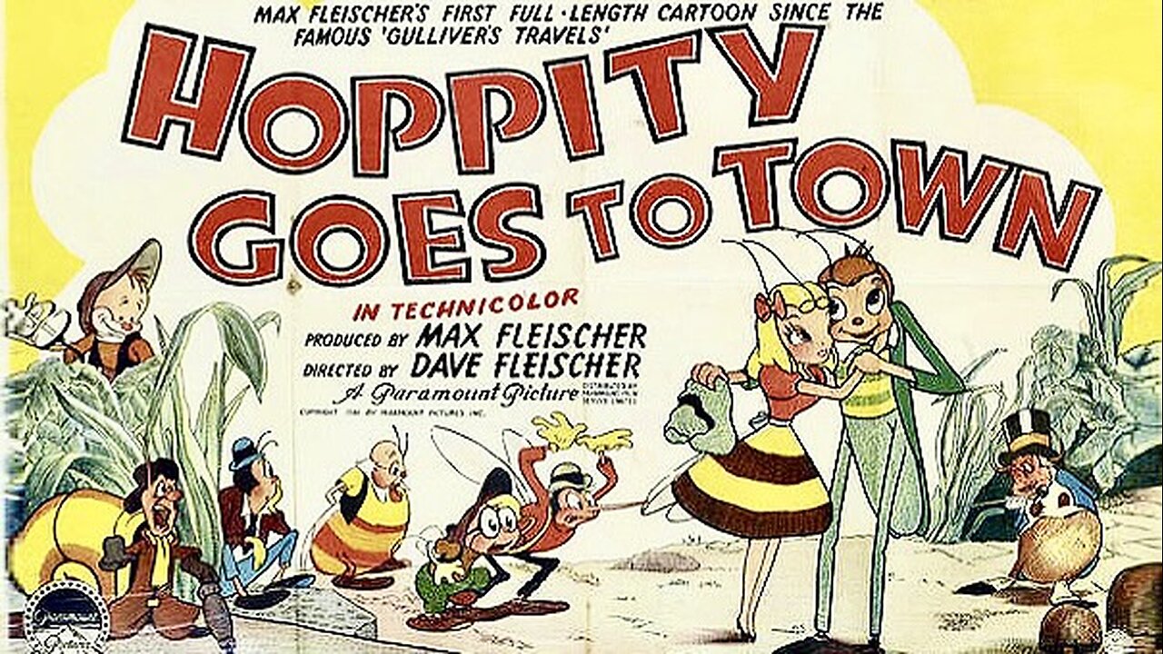 Hoppity Goes to Town (1941 Full Animated Movie) | Fantasy/Family | Kenny Gardner, Gwen Williams, Jack Mercer, Tedd Pierce, Carl Meyer, Stan Freed, Pauline Loth. | #DaveFleischerAppreciation