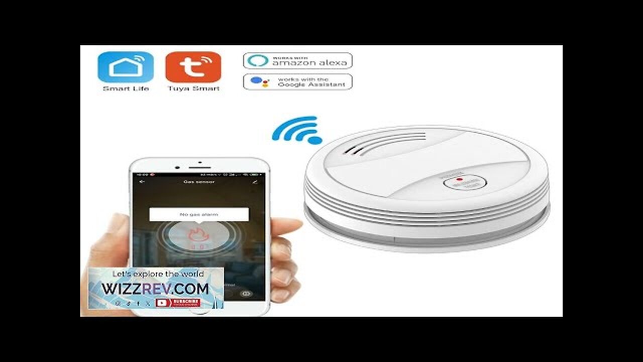 Wifi Tuya Smart Smoke Detector Sensor 80DB Alarm Fire Smoke Detector Wifi Review