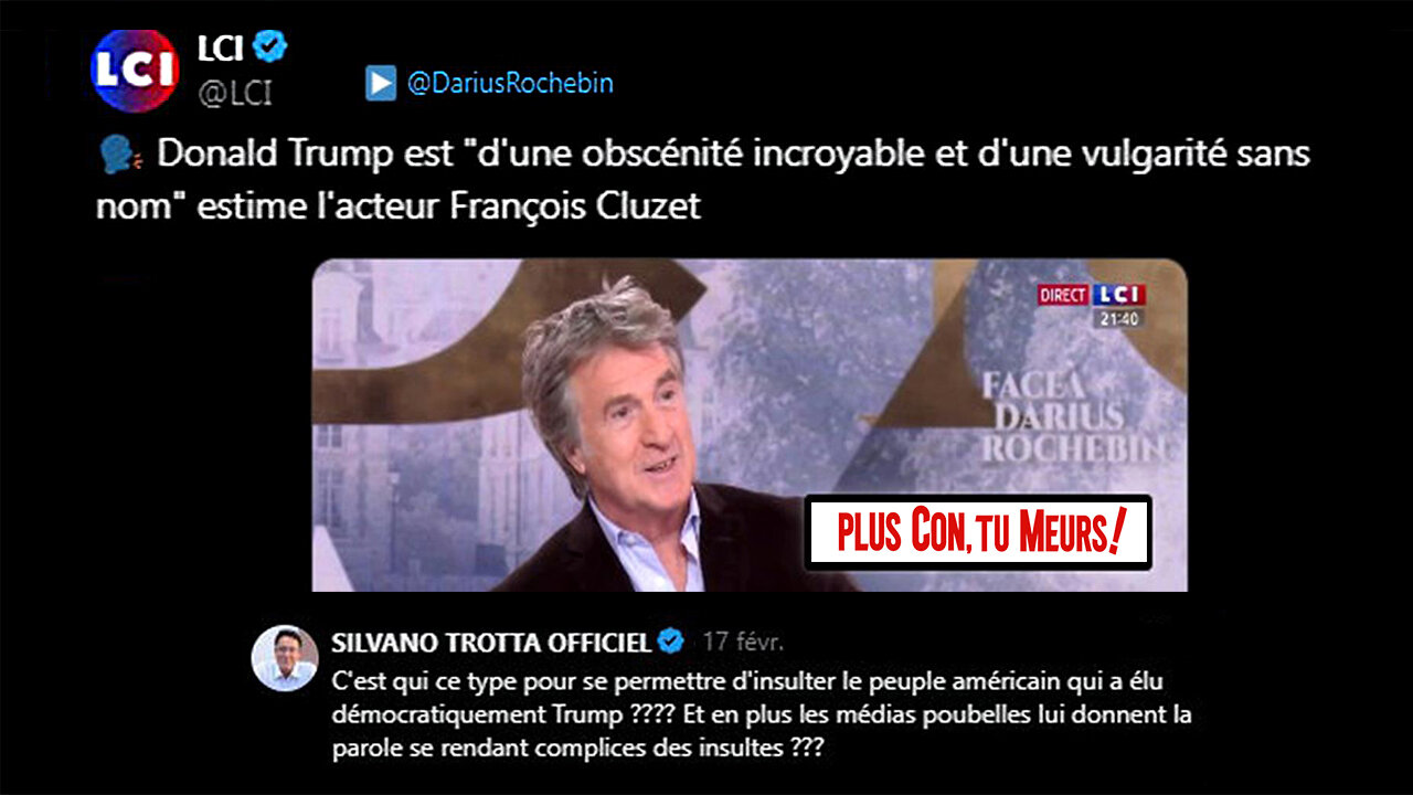 François CLUZET sur LCI ? Plus "con" tu meurs ! (Hd 720)