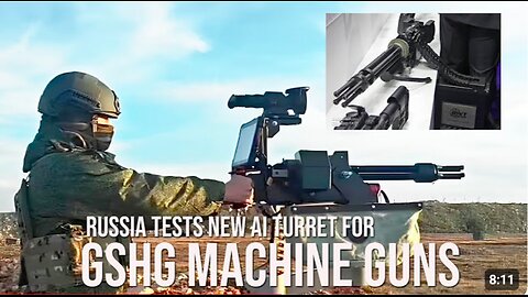 Russia Mounts GShG Machine Guns on AI Turrets to Shoot Down Drones