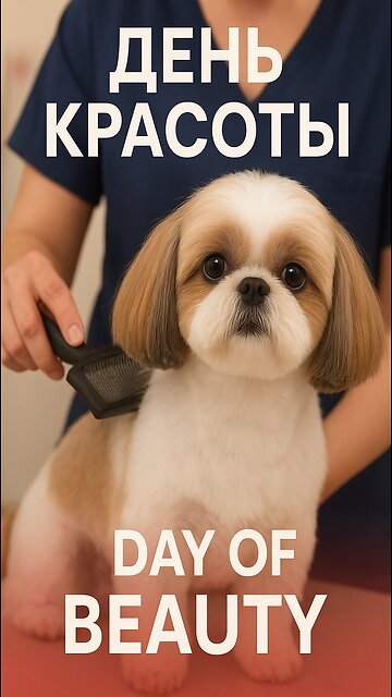 ✨ Little dog on beauty day: impossible not to fall in love! 🐶💕