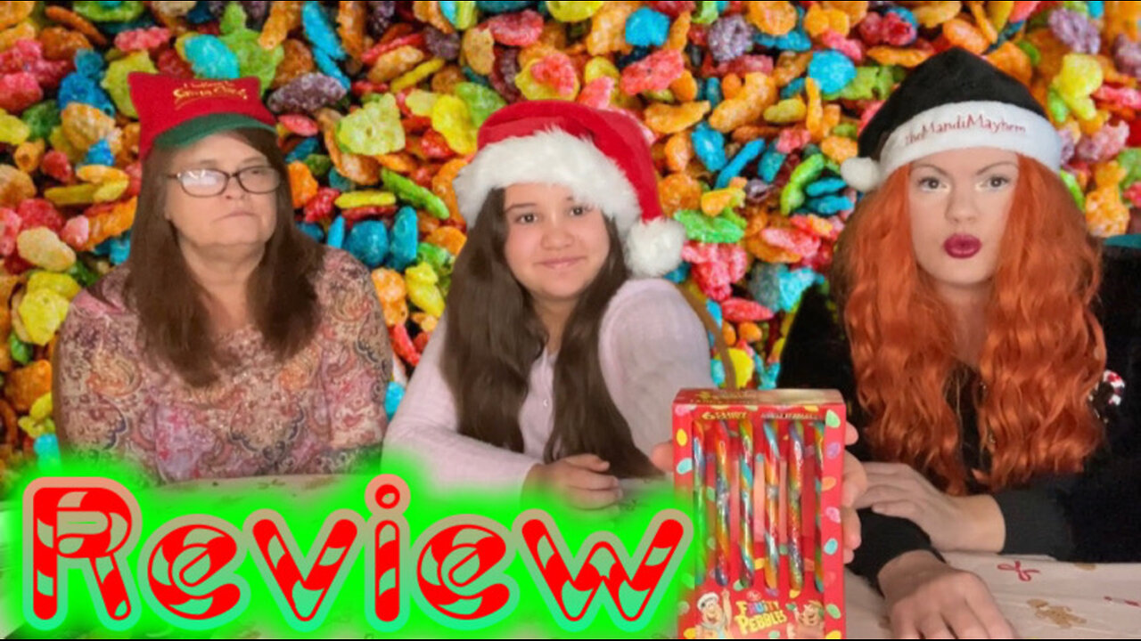 Fruity Pebbles Cereal Candy Cane Review