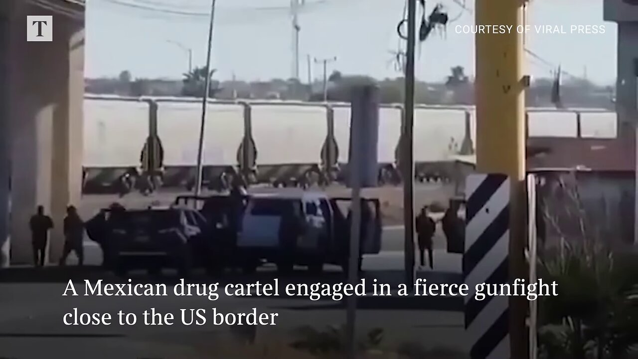 Mexican cartel in fierce shootout as Pete Hegseth visits US border