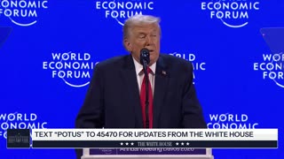 President Trump Delivers a Special Address to the World Economic Forum