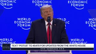 President Trump Delivers a Special Address to the World Economic Forum