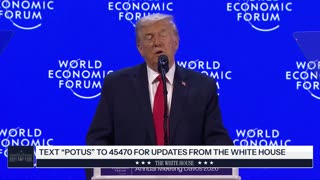 President Trump Delivers a Special Address to the World Economic Forum