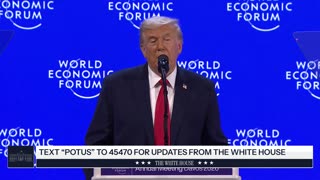 President Trump Delivers a Special Address to the World Economic Forum