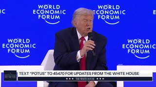 President Trump Delivers a Special Address to the World Economic Forum