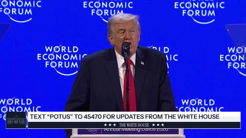 President Trump Delivers a Special Address to the World Economic Forum