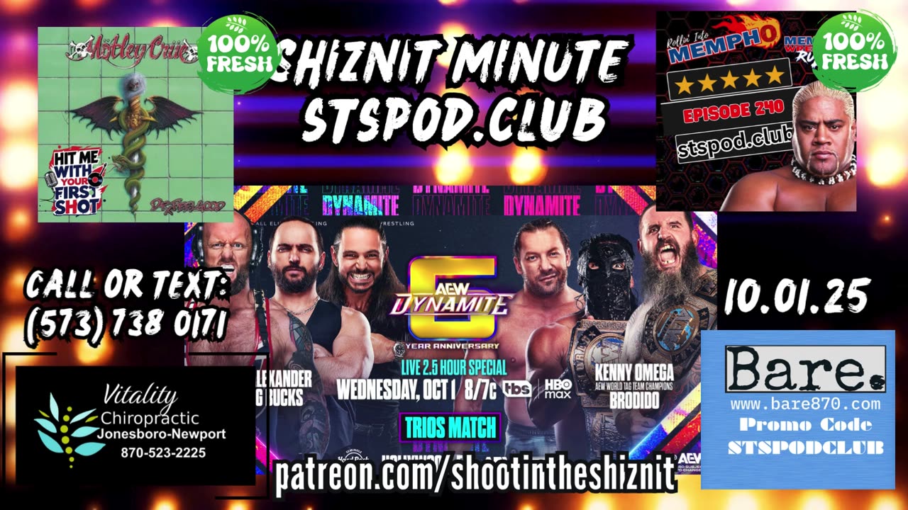 SHIZNIT MINUTE 10.01.25 - BT TALKS DYNAMITE !