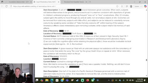 SCP Foundation - Log of Anomalous Items, Vol. 2 (401-450)