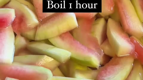 Watermelon rind candy