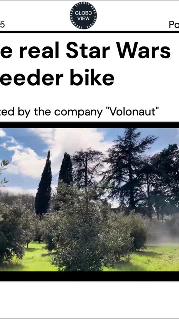The real flying "Star Wars" style speeder bike #technology #flyingbike