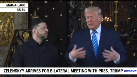 President Trump meets with Zelenskyy at the Winter White House