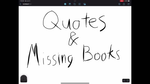 Quotes and missing books