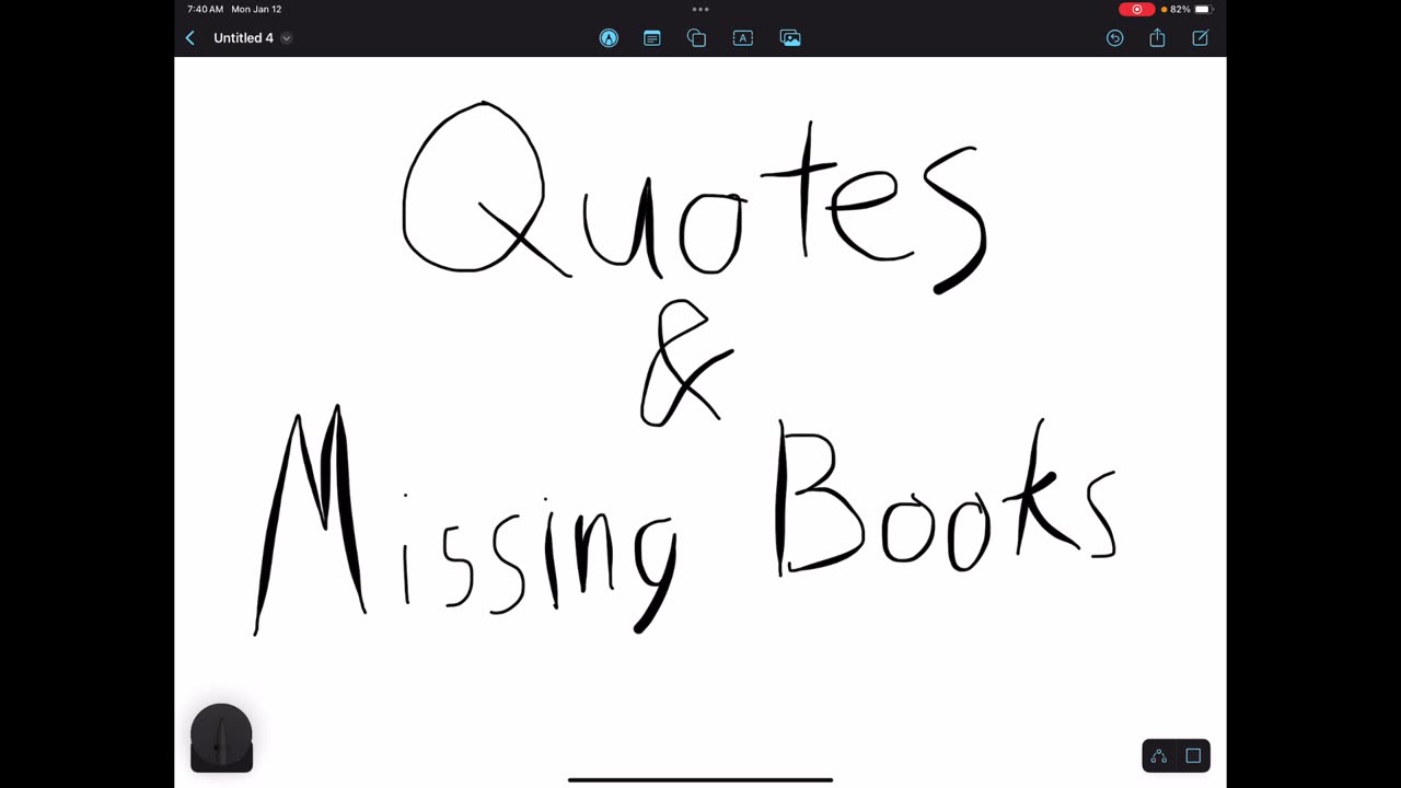 Quotes and missing books