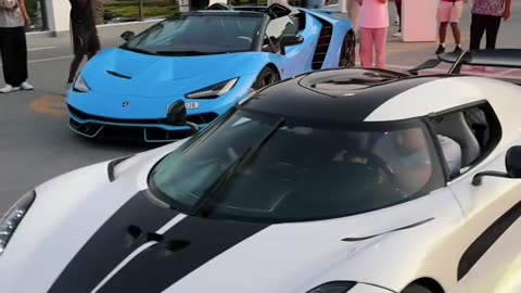 🤯💨 Dubai Supercar Spectacle: Ferrari & Bugatti Show Off in Style! | LuxurySportsCars