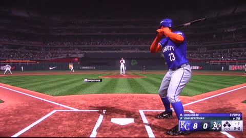 MLB The Show: Kansas City Royals vs Oakland Athletics (S23 ALCS G3)