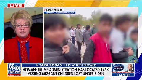 BREAKING: 145,000 missing migrant children located trafficked under Biden, per Tom Homan