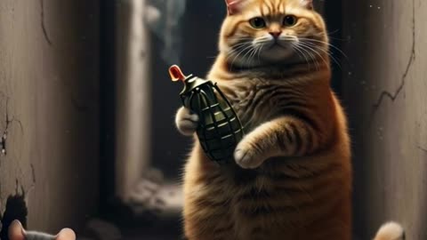 The Chubby Cat’s Final Warning 🐱💣