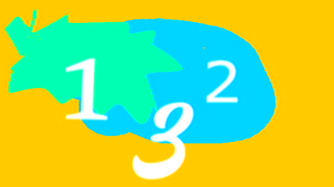 symbols numbers in the puddle