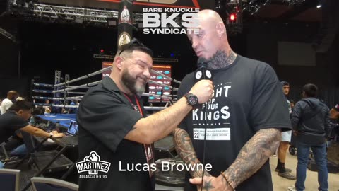 Lucas Browne talks strategy before bare knuckle war at BKB48 in Pembroke Pines