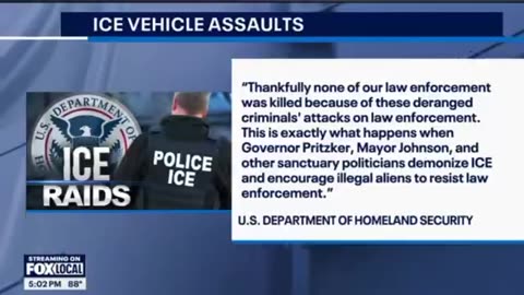 Illegal Aliens ram cars into ICE Agents in 2 NEW Separate attacks in sanctuary Chicago. 