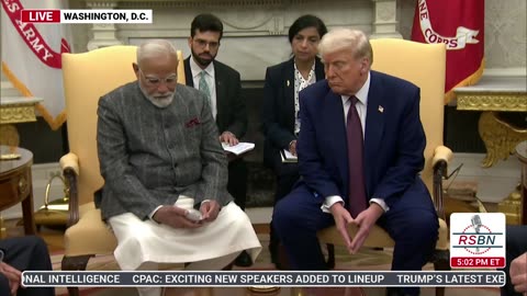 WATCH: President Trump Hold a Press Conference with Indian PM Modi in The Oval Office 2/13/25