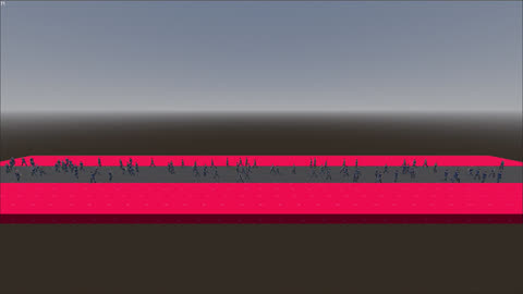 Pedestrian AI Crowd Test