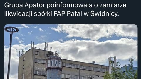 FAP Pafal w Świdnicy po 120 latach działalności DO LIKWIDACJI
