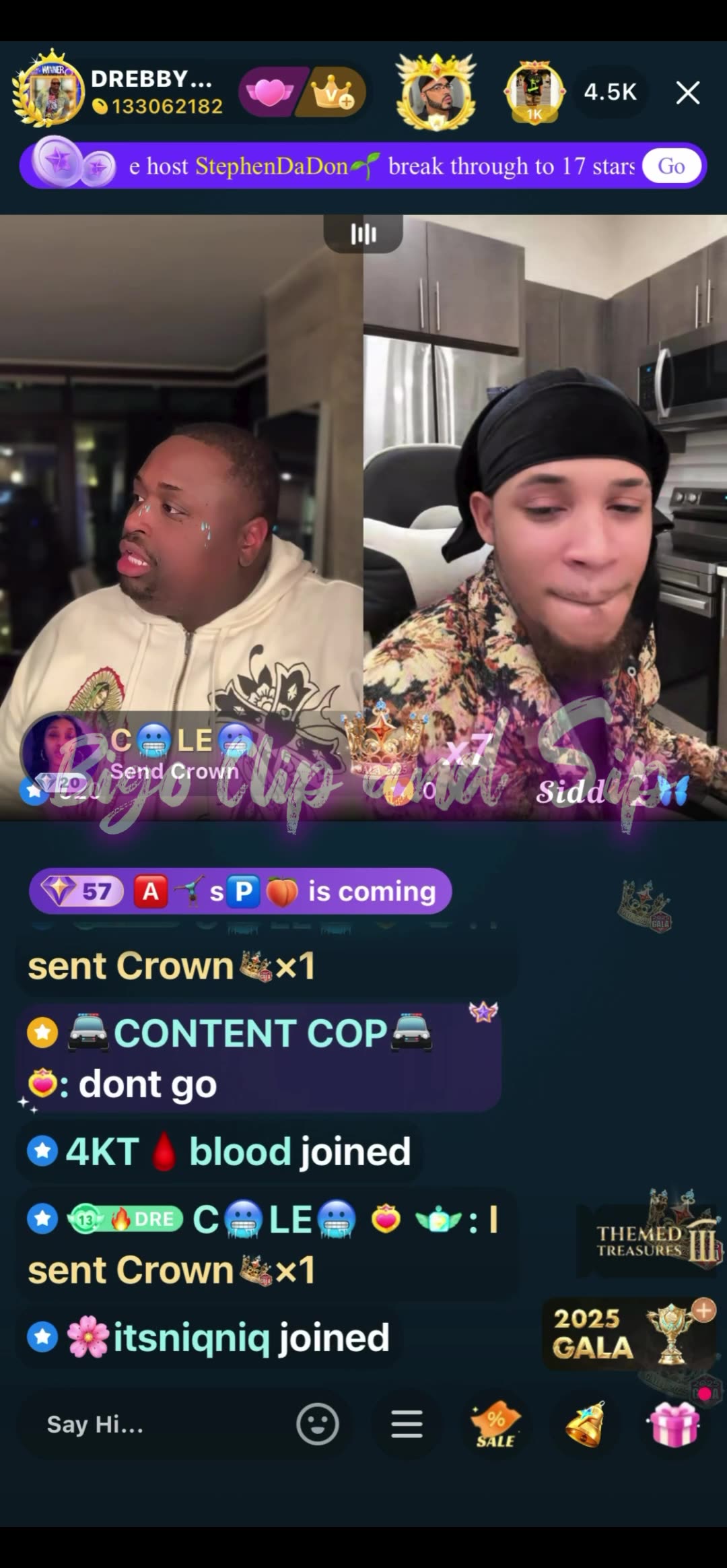 DreBaby lines Sidd who wants to come over but gets a bad vibe 11/27/25 #bigoclipandsip