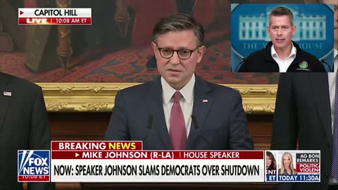 Democrats: Will not reopen the government short of 'planes falling out of the sky!'
			