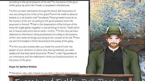 Forest and Fields Daily reading: Ephesians 1