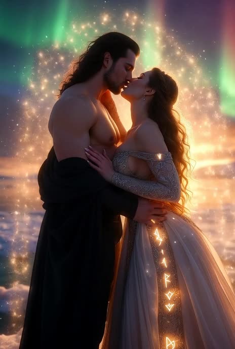 Eternal Vow Beneath the Aurora: The Ice Queen and Her Shadow King, AI Video