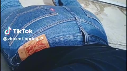 Bubble butt boy in tight fitting Levi's blue jeans