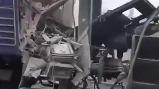 A brutal Russian drone strike on a railway station in Shostka, Sumy region. As of now,